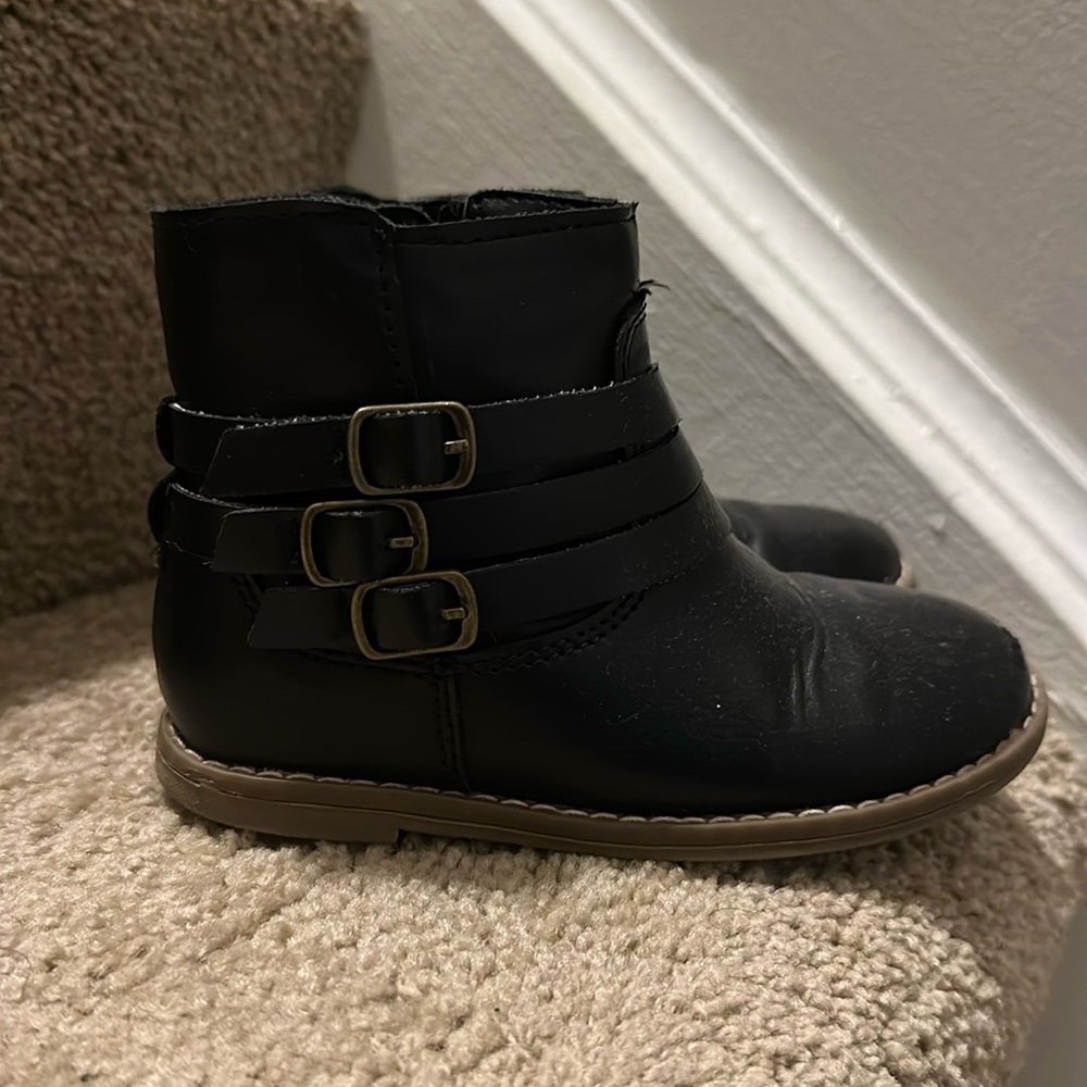 Toddler Girls Black Boots Size 8 Old Navy